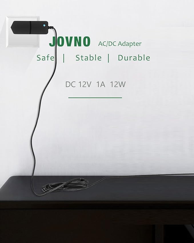 12V 1A Power Supply, AC Adapter 100-240V AC to DC 12V 1A Power Cord Adapter - Image 2