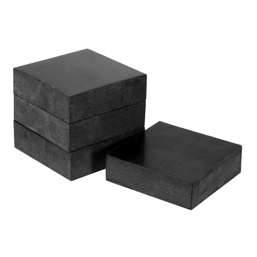 M METERXITY 4-Pack Rubber Anti Vibration Pads 3.9" Non-Slip Square Vibration by MMETERXITY