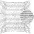 From Plain To Beautiful In Hours 133-640-VISTA-KIT Vista Tub and Shower Wall Panels Surround (Covers/ 96 sq. ft.), Marble, 1 Piece