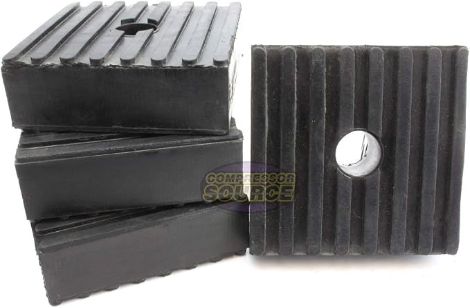 4 Medium Anti Vibration Isolation Pads Air Compressor Heavy Equipment Size:3" x by Unknown