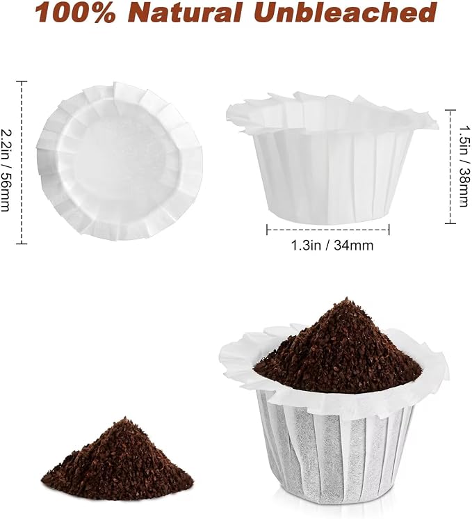 Disposable Paper Coffee Filters, Keurig K Cup Paper Filters - Image 2