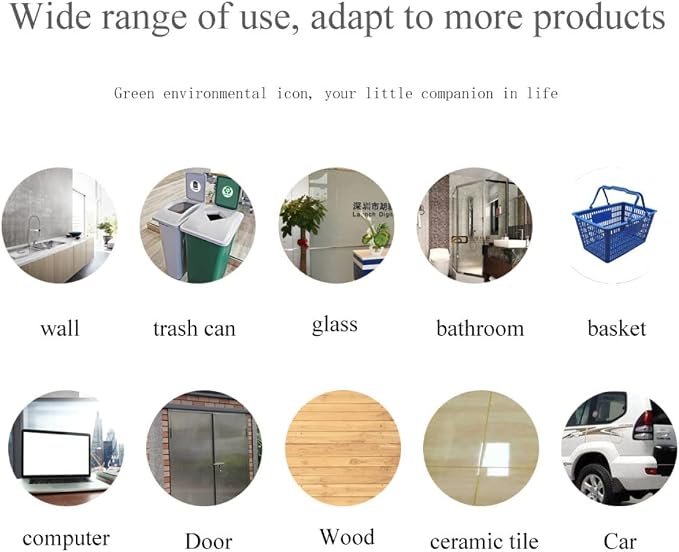 BESTOYARD 6-Pack Adhesive Garbage Classification Decals Waterproof Waste - Image 7