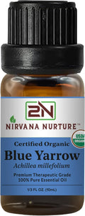 Blue Yarrow Essential Oil USDA Certified Organic, 100% Pure Natural Premium Grade, Undiluted