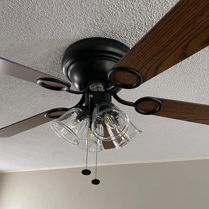16" Fan Blades - 42" Ceiling Fan Replacement - Black Wood - Image 6