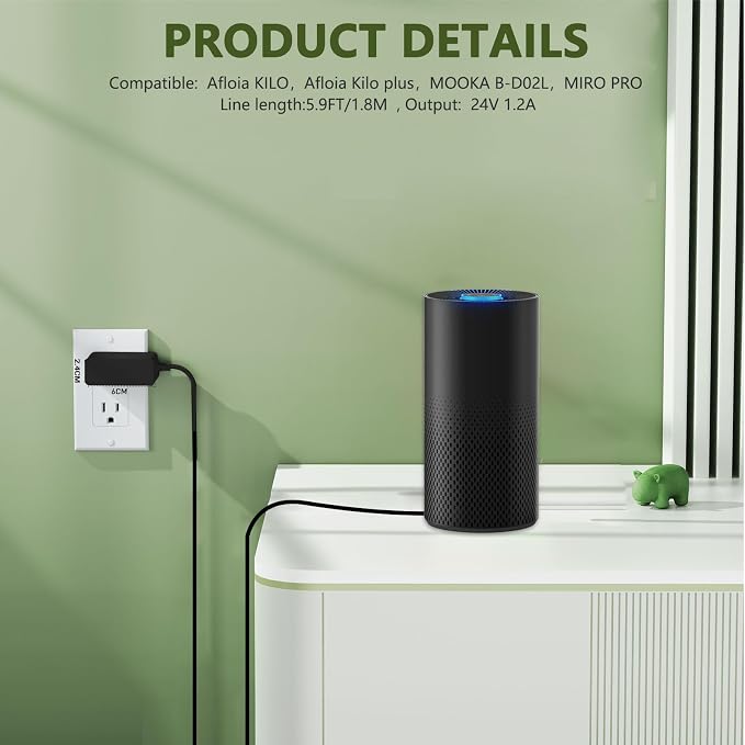 Charger for Afloia Air Purifiers Power Cord Compatible - Image 6