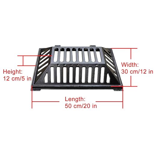 Manhole Cover and Frame Ductile Iron, Heavy Duty Drain Grate, One-Piece Design - Image 2