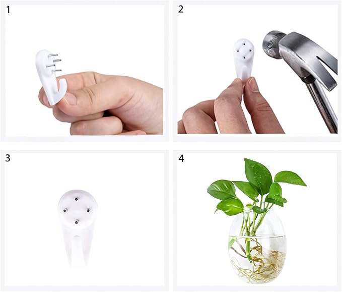 Kingbuy Egg Shaped for Propagating Hydroponic Plants 2 Pack Wall Planter | - Image 7
