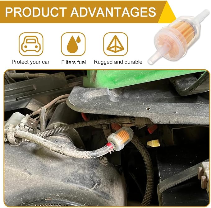 2PCS Gas Inline Fuel Filters - Image 4