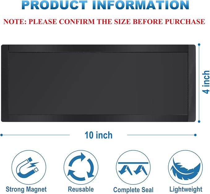 Magnetic Floor Register Vent Covers, 4 x 10 Inch Superior Hold Vent Covers - Image 2