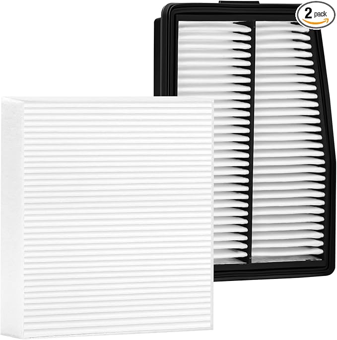 White Cabin Filter & Engine Air Filter Kit by Unknown