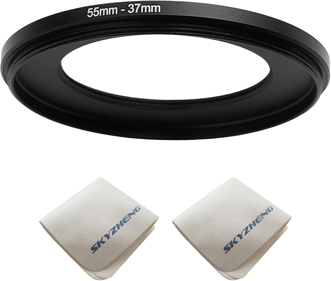 55mm Lens to 37mm Camera Lens Adapter 55mm to 37mm Step Down Ring Adapter Ring by SKYZHENG