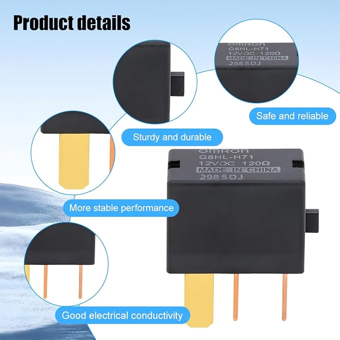4PCS Car AC Relay, OEM#G8HL-H71 39794-SDA-A03 Vehicle Power Starter Relays - Image 3