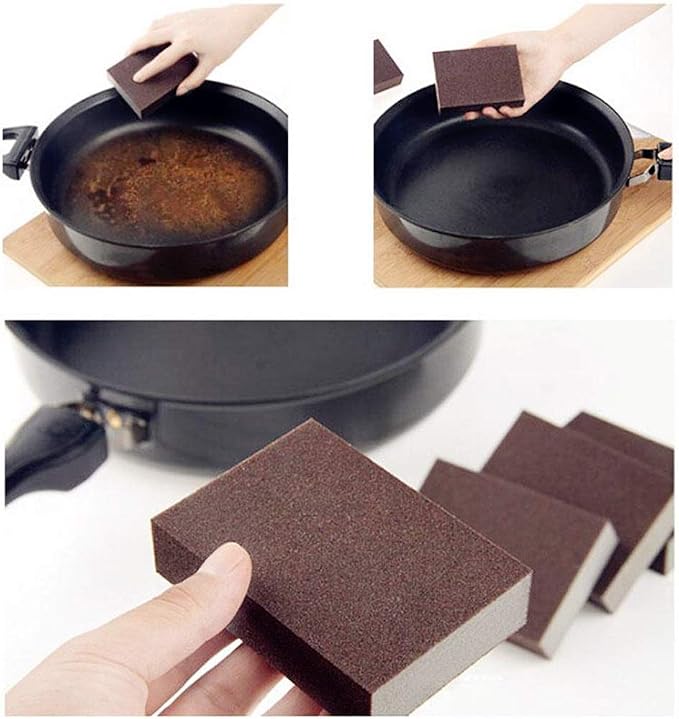 Hofumix Dish Sponge Brush Scrubber Sponge Scouring Metallic Cleaning Pads - Image 2
