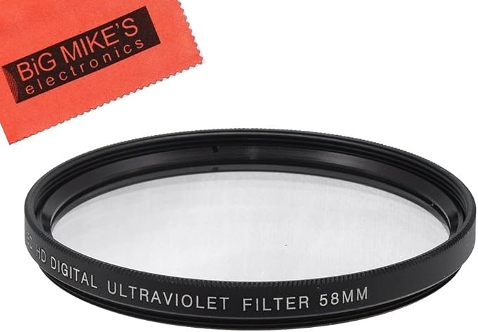 58mm UV Filter for Nikon 55-300mm f/4.5-5.6G ED VR AF-S DX Nikkor by Big+Mike%27s