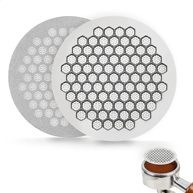 watchget 53mm Espresso Puck Screen Reusable Mesh Coffee Filter 0.8mm Thickness by watchget