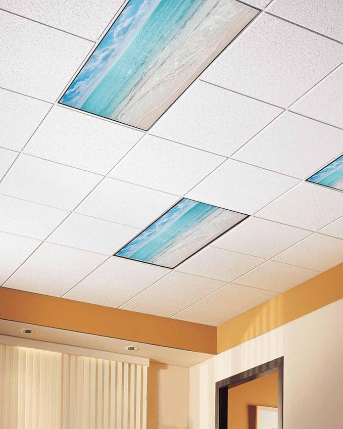 Ocean 3 Pcs Fluorescent Light Covers, 4 x 2 Ft - Image 2