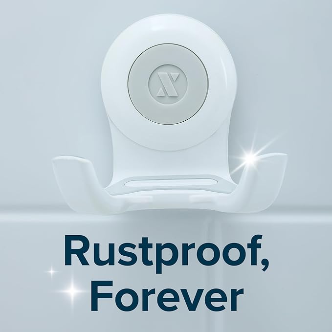 SlipX Solutions On The Dot Power Lock Suction Cup Hook, Razor Holder & Phone Cradle (Perfect for Shower & Mirror, Holds 11 lbs), No-Drilling, No Tools, Rust-Proof, Waterproof, Removeable