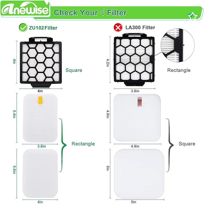 Anewise ZU102 Filter Replacement Parts - Image 3