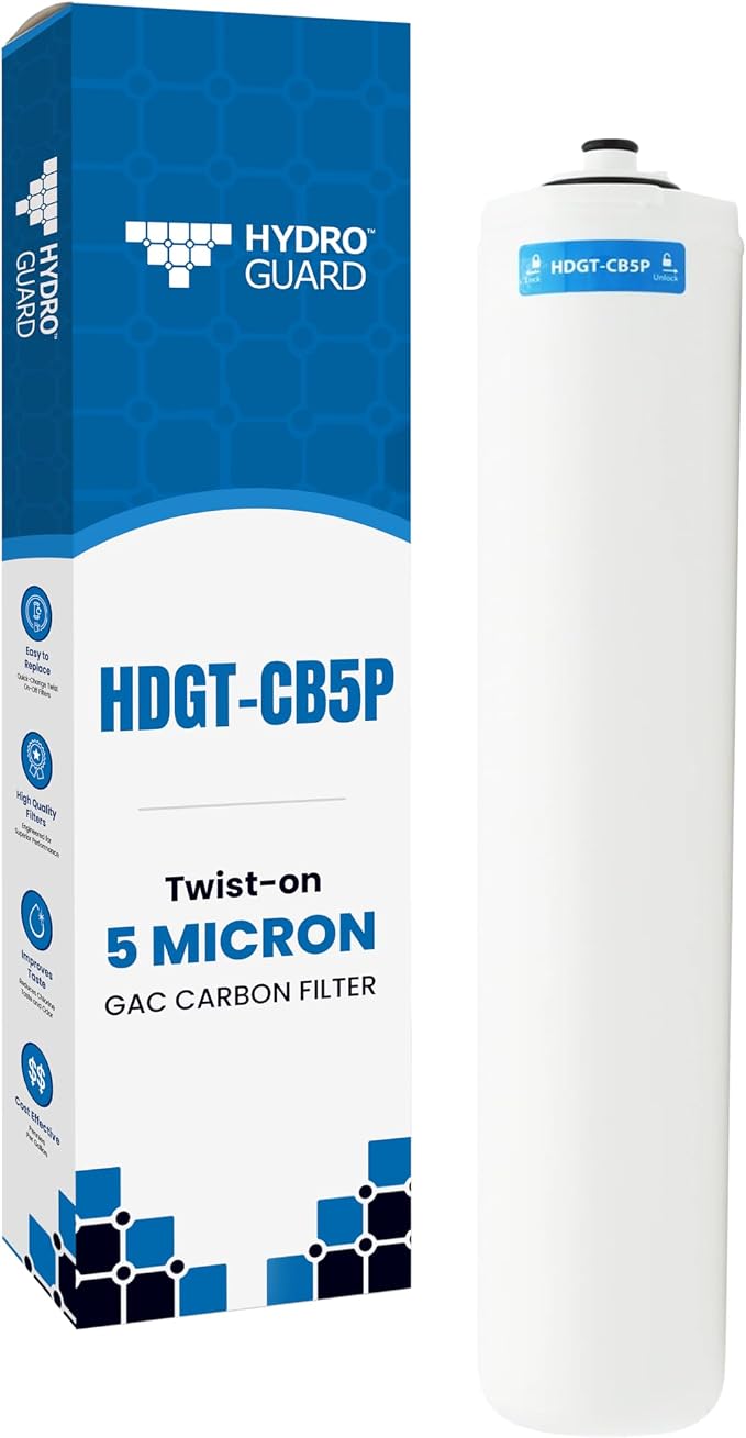 Hydro Guard HDGT-CB5P Twist GAC Carbon Post Filter, Granular Activated Carbon by espwaterproducts