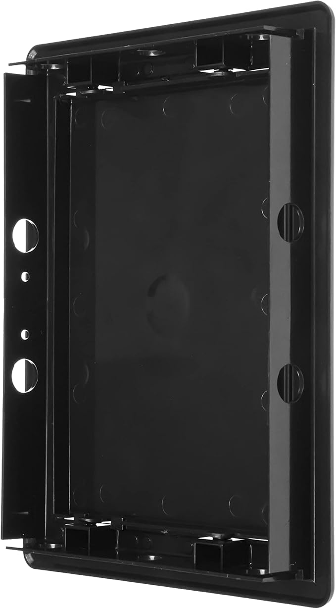 6" x 8" Black Plastic Access Panel - Drywall Wall Access Door for Plumbing, Electricity, Heating & Alarm Services