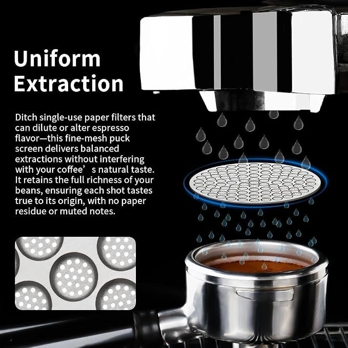 watchget 51mm Espresso Puck Screen Reusable Mesh Coffee Filter 0.8mm Thickness - Image 5