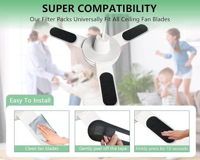 EOGOW Ceiling Fan Filters for Blades - Image 4