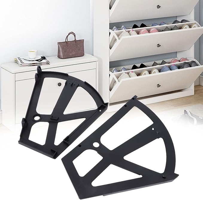 1Pair 2 Layers Shoes Drawer Cabinet Hinges, Shoe Cabinet Replacement Fitting - Image 4