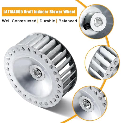 318984-753 LA11AA005 Draft Inducer Motor Blower Wheel Replacement Kit - Image 6