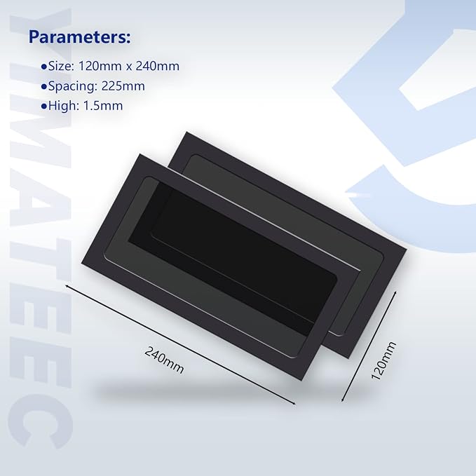 Dust Filter PC 240mm for Computer Cooler/PSU/Routers Nylon 80 Mesh, Magnetic - Image 3