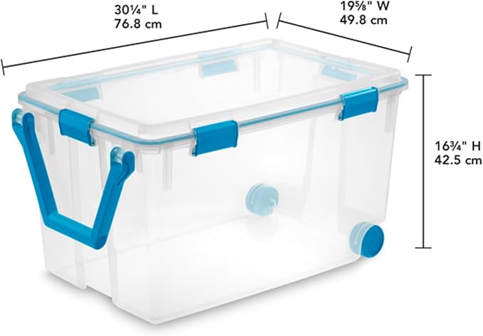 Sterilite 9-Pack Gasket Box, Weather-Resistant Storage Bins - Image 4