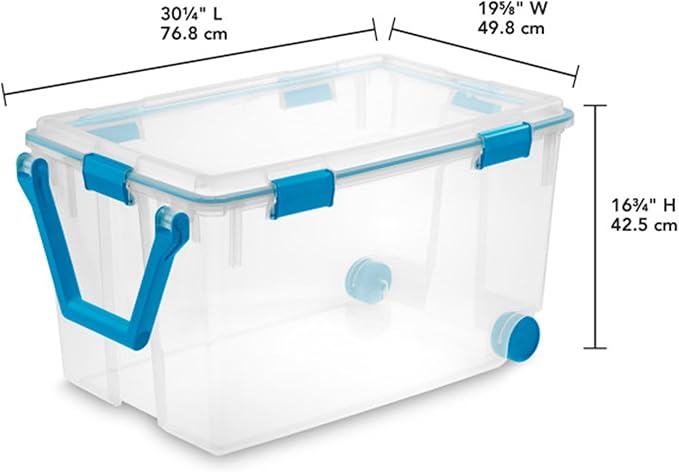 Sterilite 3-Pack Gasket Box, Weather-Resistant Storage Bins - Image 4