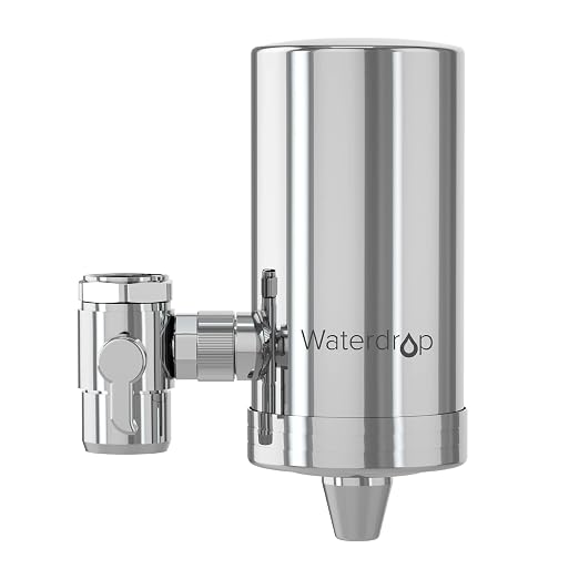 Waterdrop Water Filter for Sink Faucet, 360° Rotating Stainless Steel, NSF by Waterdrop