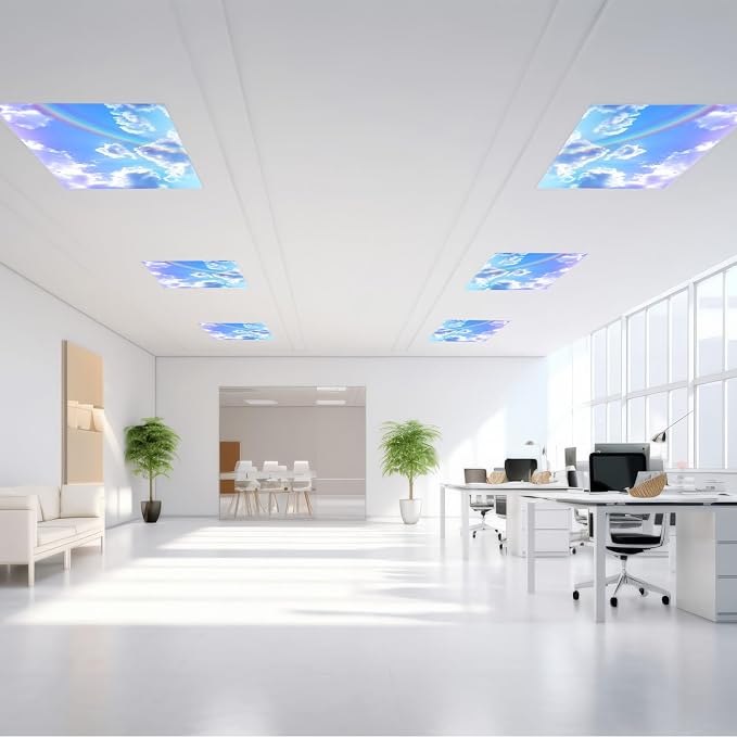 Outus 4 Pcs Fluorescent Light Cover Classroom Lighting Cover - Image 2