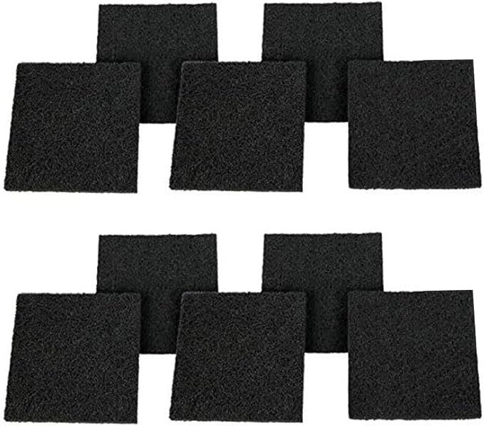 Eagles Square Compost Bin Filters, 4.7" x 4.7" x 0.4" Charcoal Filters by Eagles