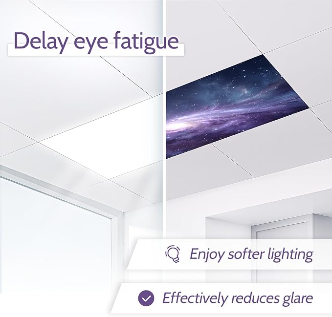 Starry Sky Magnetic Light Covers 8-Pack – Night Sky Ceiling Filters, Tool-Free - Image 2