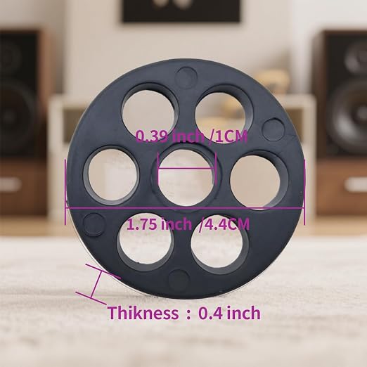 Rubber Isolation Pads Thick Rubber Washers 1.77 Inch OD 0.4 Inch ID 0.4'' Thick - Image 2