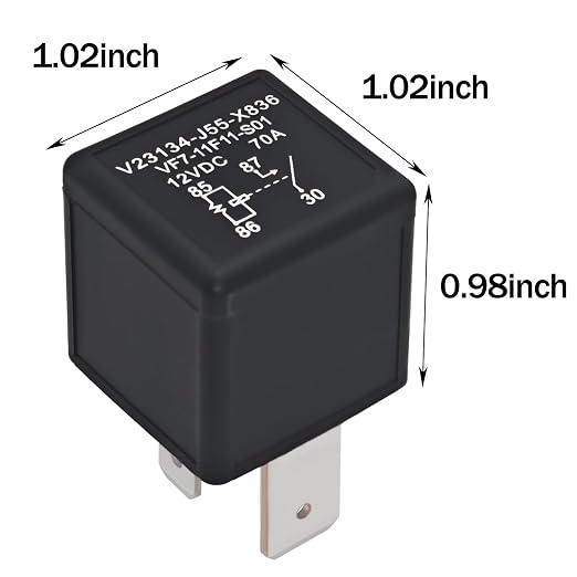 VF7-11F11-S01 Automotive Relay – 12VDC 70A 4-Pin High-Current Relay - Image 6