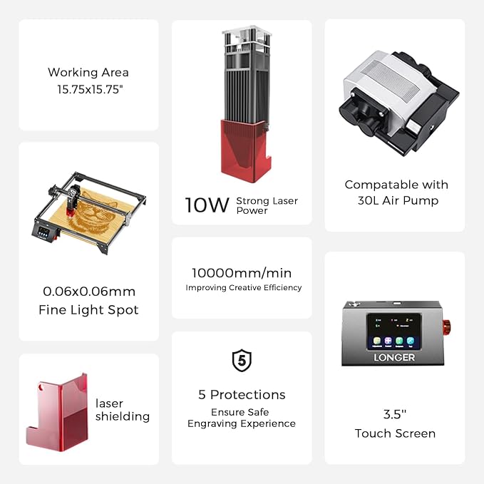 Longer RAY5 10W Laser Engraver - Image 2