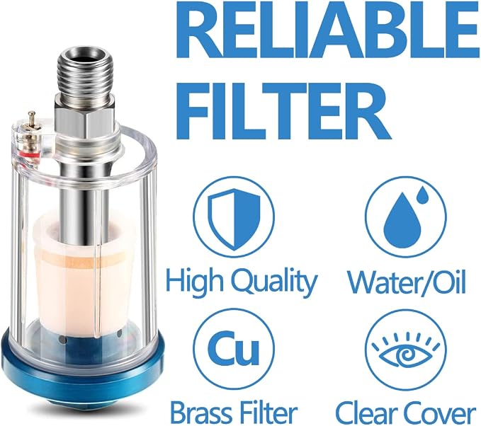 3 Pcs Mini in-Line Air Filter Water Oil Separator - Image 3