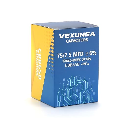 VEXUNGA 75/7.5 uF 75+7.5 MFD 370V or 440V Dual Run Start Round A/C Capacitor - Image 5