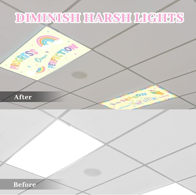 ROCEEI Pack of 4 Fluorescent Light Covers - Image 3