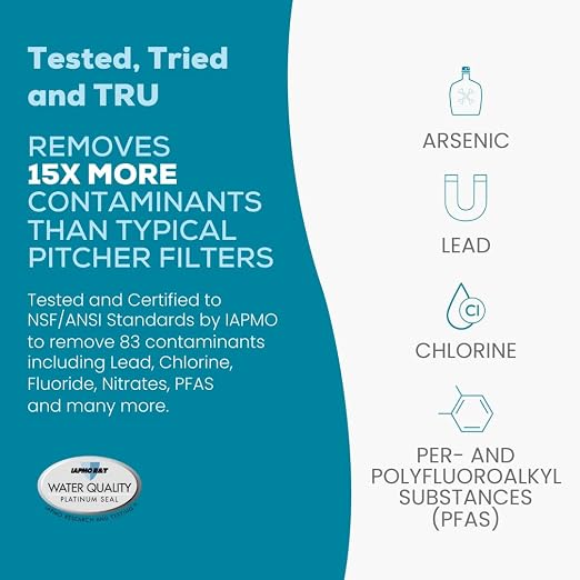 AquaTru Carafe Countertop Water Purifier | Compact 4-Stage Reverse Osmosis - Image 9