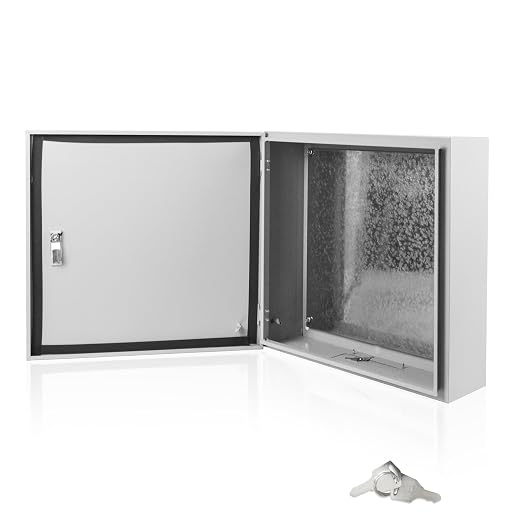 Electrical Box 20 x 20 x 6 Inch Indoor Outdoor Electrical Enclosure Box Steel by Fsehyue