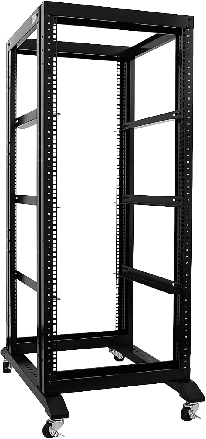 Raising Electronics Server Rack Open Frame Rack 4 Post 19 inch Adjustable by RAISINGELECTRONICS