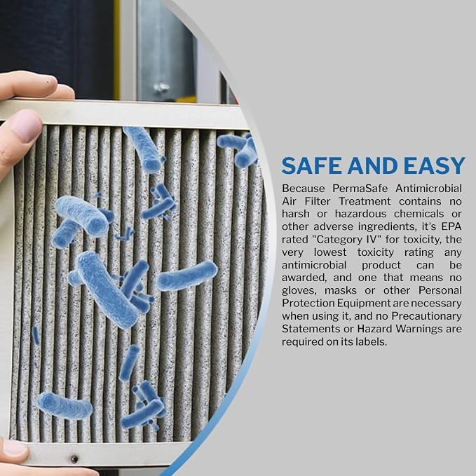 PermaSafe HVAC Solutions, Antimicrobial Air Filter Treatment, Odor Inhibitor - Image 5