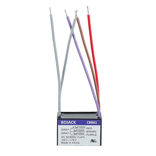 BOJACK CBB61 4.5uF+6uF+6uF 250V AC Ceiling Fan Starting Capacitor - Image 2