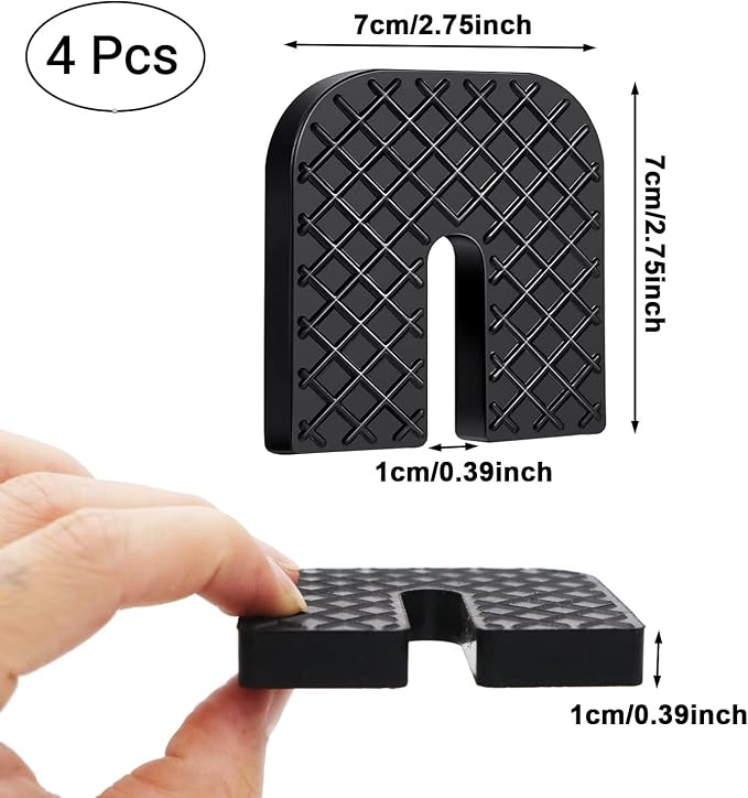 Rubber Isolator Pad 4 Pack Air Conditioner Shock Pad Anti Vibration Pads - Image 2