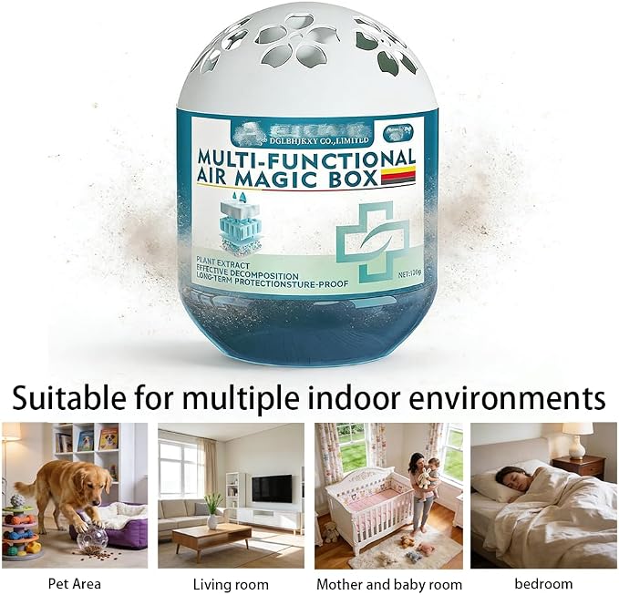 Air Magic Box, Indoor Air Purification Dust Removal Magic Box, Requires No - Image 6