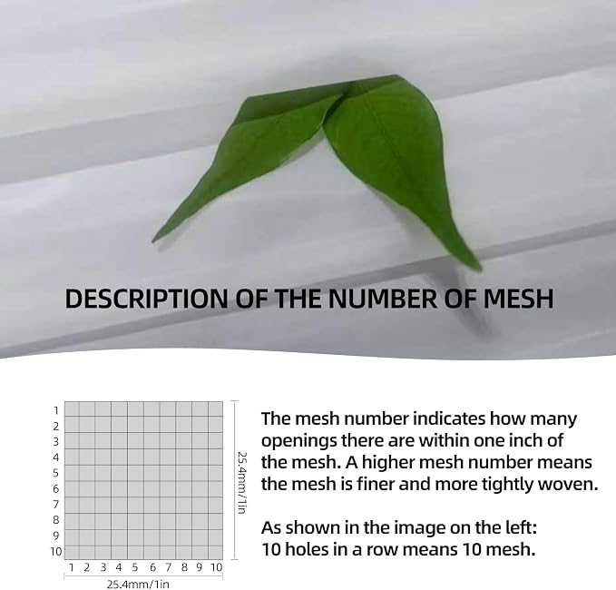 2Pcs Nylon Mesh Filter Cloth 39.4 x 39.4in– 400 mesh Fine Mesh Fabric Sheet - Image 6