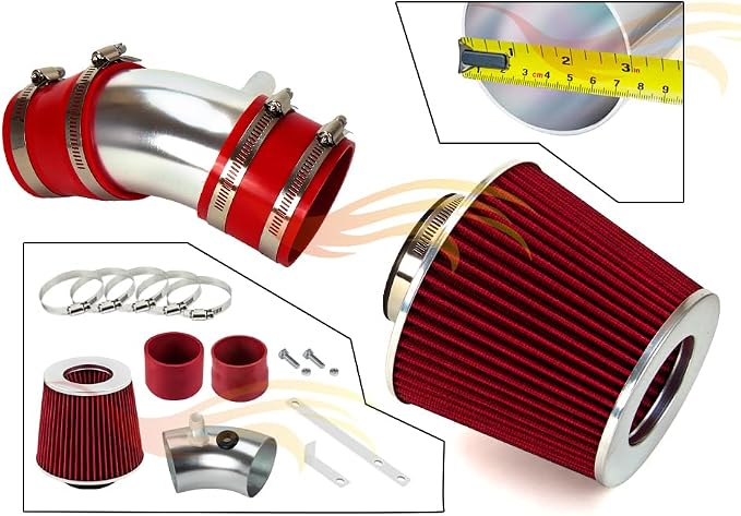 Rtunes Racing Short Ram Air Intake Kit + Filter Combo BLUE Compatible - Image 2